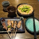 福福屋 - 【芋焼酎：一刻者ロック】と【芋焼酎：茜とんぼロック】呑み比べ