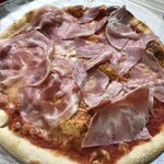 Pizzeria Maruya - ハーフピザ(パンチェッタとハム)
