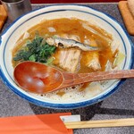 烈志笑魚油 麺香房 三く - 