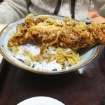 そば処 満留賀 - セット天丼