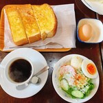 Machi Buraun - グリーンモーニング+厚切り+ゆで卵
