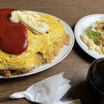 オムライス ひとみ - ジャンボオムピラフ　揃いました