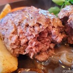 角車 - ハンバーグ(断面)