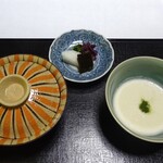 山ばな平八茶屋 - 若狭懐石：麦飯とろろ汁、香物