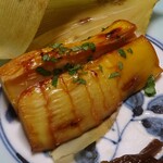 山ばな平八茶屋 - 若狭懐石：焼肴（筍の包み焼き）