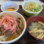すき家 - 牛丼ランチセット　¥500