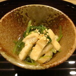 新ばし 笹田 - 壬生菜の炊き合わせ