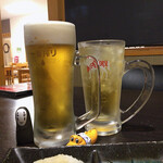 良酒屋 握 - 生ビールとハイボール
すでにへべれけ