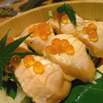 魚民 - 大トロサーモンの炙り棒寿司