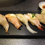 すしざんまい - 炙り５握り