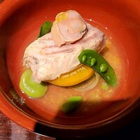 トラットリア セッテ ハイアット リージェンシー 京都 - 桜鯛と蛤のヴァプール