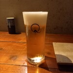 ヤキトリ、ワイン、日本酒、Q - 生ビール