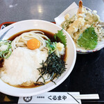 くるまや - 天とろろうどん（冷）