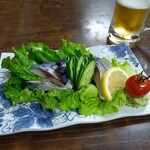 居酒屋 太郎 - しめさば刺し 880円