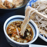 蕎麦・かつ丼セット（コーヒー付き）1100円＋そば大盛り150円