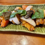 Nanaya - 彩野菜と鶏の黒酢あん定食　
