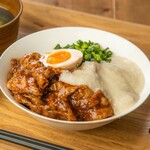 #5 Stamina pork yam rice with garlic and soy sauce