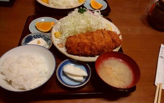 Tonkatsu Sasa - ジャンボメンチカツ定食