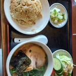 中華料理・喫茶 ちくりん - ラーメンチャーハンセット