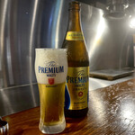 大和ホルモンセンター - プレミアムモルツ中瓶