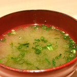 鮨なかむら - 生海苔のみそ汁