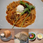 Harbor Bread Cafe - 神戸ボロネーゼ マスカルポーネチーズ添え+Side Dish