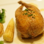 ラシェリール - ヴァンデ産ウズラのフォワグラ詰め　シンプルなジュ（お連れ様オーダー）