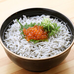 Salmon roe and kettle-fried whitebait bowl