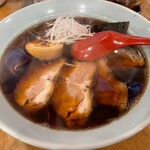 南海飯店 - 魚介系しょうゆラーメン②