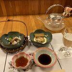 小笠原 - 先付けと加茂鶴(1合)