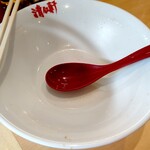手打ちラーメン 清仁軒 - 【2022.5.31(火)】スープを全部飲み干しました