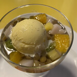 洋風旅館 ぴのん - レンジ豆を使ったぜんざい