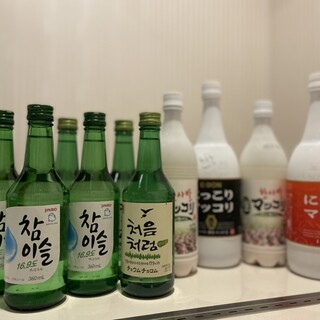 Cheers with your favorite alcohol such as raw makgeolli or chamisul♪ 2 hours all-you-can-drink available