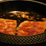 新日本料理おぶね - 遠州夢咲牛のサーロインをタレにつけて作ったすき焼き