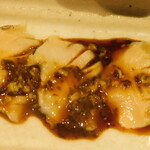 新日本料理おぶね - 海鮮の盛り合わせのクロアワビ