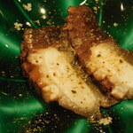 新日本料理おぶね - 海鮮の盛り合わせの越前のタコ