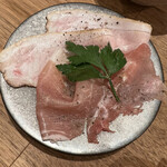 海老丸らーめん - ハモンセラーノ生ハム・スモークチャーシューまし