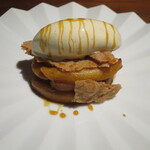 キッチン - ローストアップル＆バニラアイス　