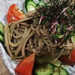 酒肴一献 わさびん - 蕎麦サラダもわさび風味が絶妙♪