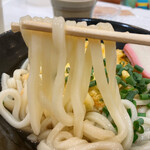 うどんちゃんのやたい - えびいかかき揚げうどん麺アップ