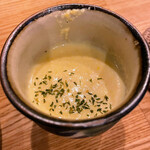 焼とりダービー - 冷製コーンスープ