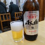 花むら食堂 - ビール(大ビン) 680円