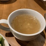 タックルステーキ - サラダとスープ