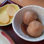 Dorimingu - 里芋煮、漬物