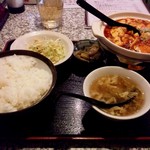 銀座 蘭苑菜館 - 四川麻婆豆腐定食.jpg