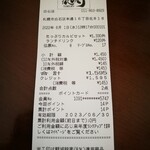 焼肉 徳寿 - レシート