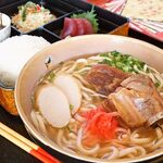 海人料理 亀ぬ浜 - 沖縄そば定食
