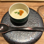 海老丸らーめん - 本日のアミューズ：さつまいものポタージュ