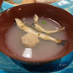 うを徳 - 琵琶湖の稚鮎と与論島石川芋の吸物