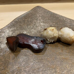 うを徳 - 与論島の石川芋の揚げ煮と熟成からすみ